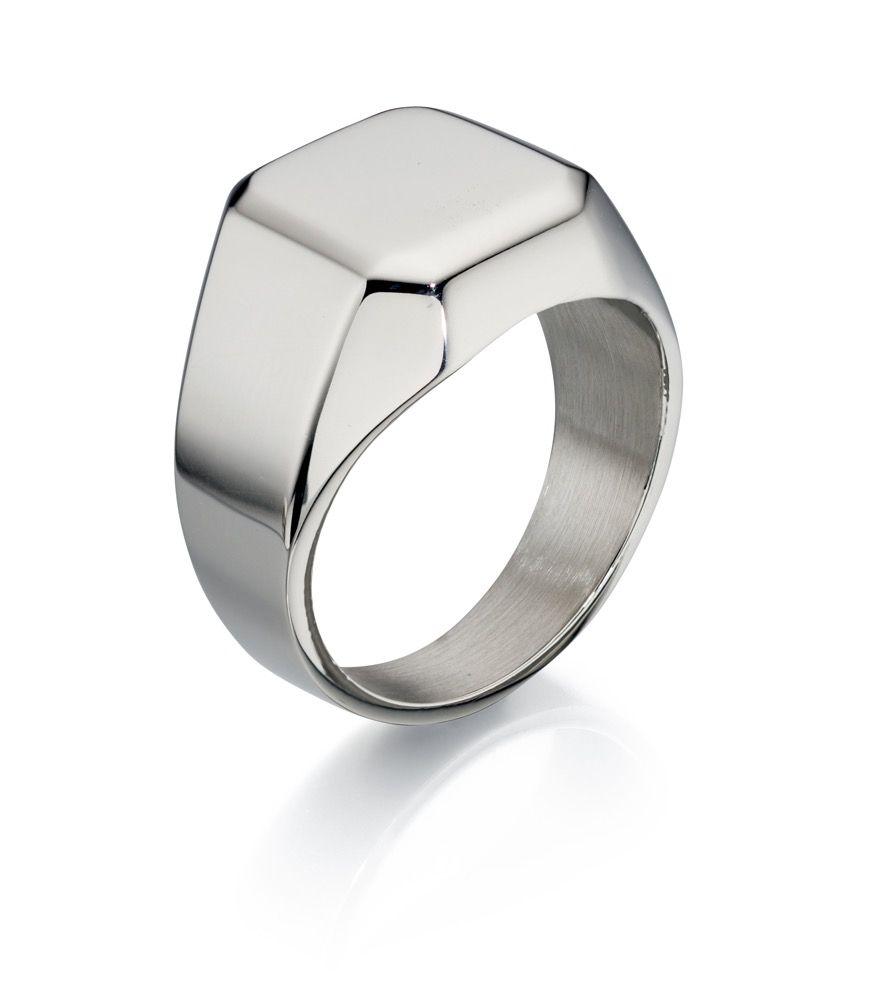 Stainless Steel Signet Ring for Men | Carathea
