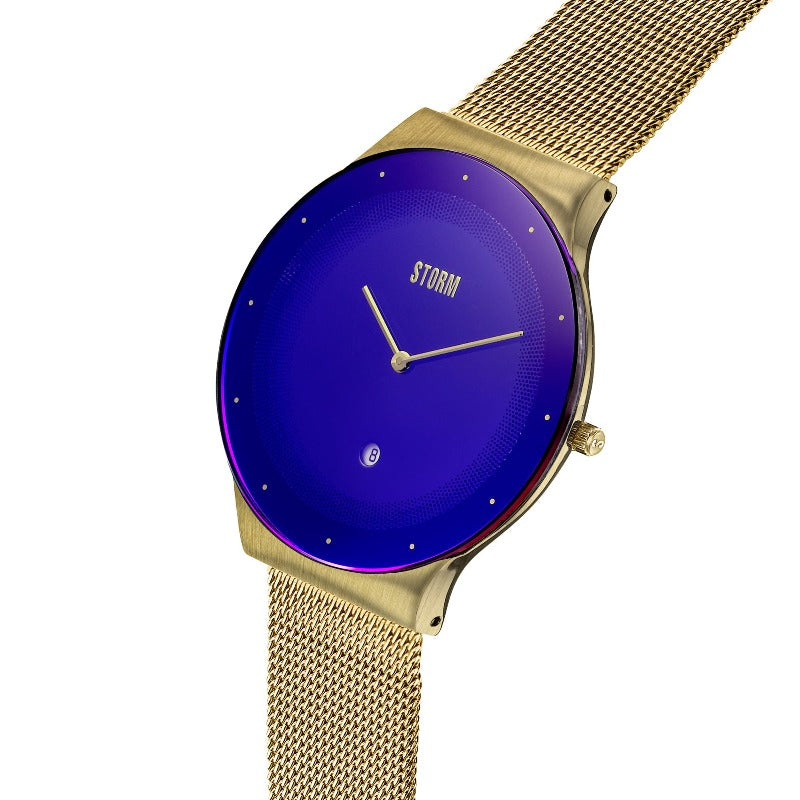 Storm Terelo Watch in gold and lazer blue Watches Carathea
