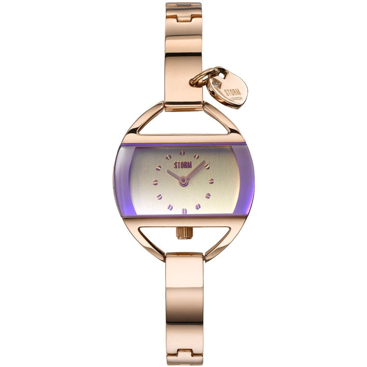 STORM Temptress Charm Ladies Watch in Rose-Gold and Violet Watches Storm London
