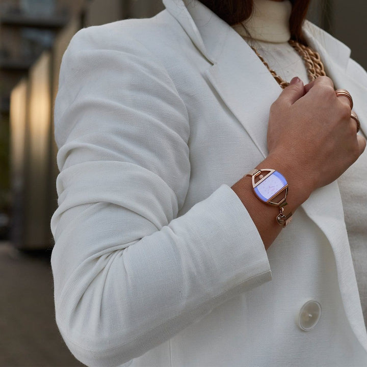 STORM Temptress Charm Ladies Watch in Rose-Gold and Violet Watches Storm London