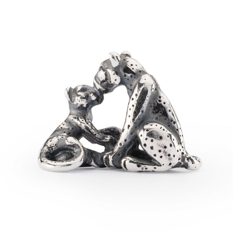 silver leopard and mum trollbead Carathea jewellers