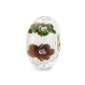 Trollbeads Snow Blossoms Glass Bead TGLBE-30075 Beads Trollbeads 