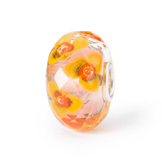 Trollbeads Sunflower Fantasy Faceted Glass Bead TGLBE-30089 Beads Trollbeads 