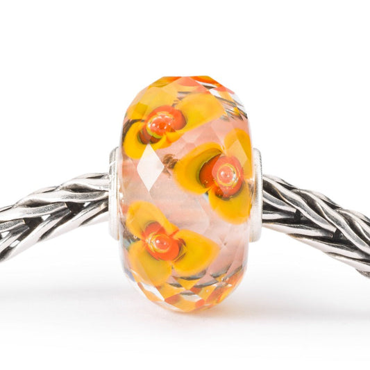 Trollbeads Sunflower Fantasy Faceted Glass Bead TGLBE-30089 Beads Trollbeads 