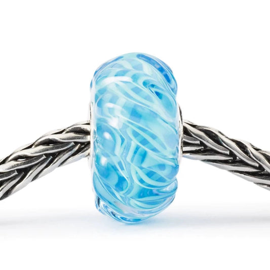 Trollbeads Azure Ripples Glass Bead TGLBE-20329 Beads Trollbeads 