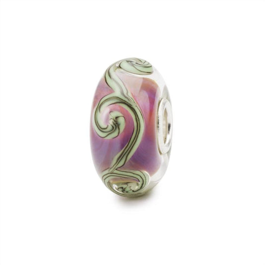 Trollbeads Traces on Purple Glass Bead Trollbeads Trollbeads 