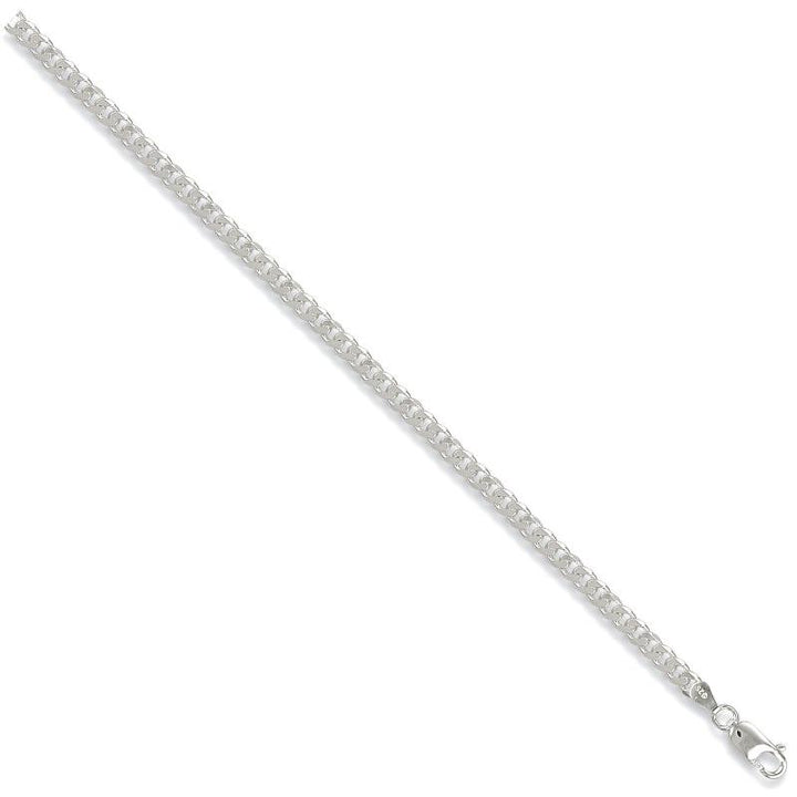 Ladies Silver Curb Bracelet Jewellery Hanron