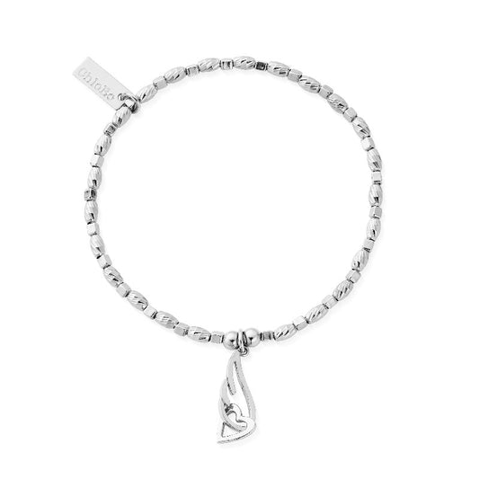 Chlobo Soul Glow Interlocking Heart Angel Wing Bracelet | Carathea