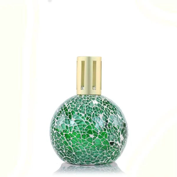 Mosaic fragrance lamp in christmas green Carathea jewellers