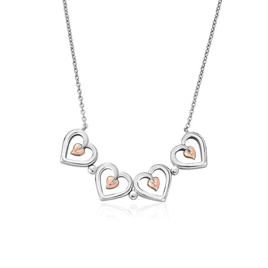 Clogau gold Tree of Life Heart Necklace Carathea