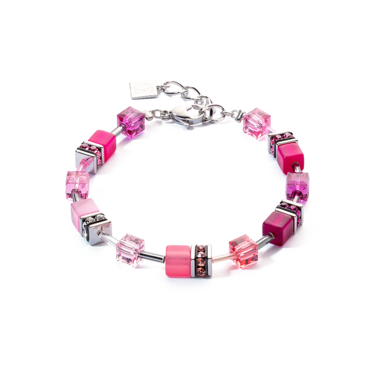 Coeur de Lion Geocube Viva Magenta Bracelet 2838/30-0422