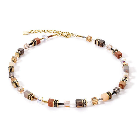 Coeur de Lion Iconic Precious Necklace in Brown 4905/10-1100 Coeur de Lion 