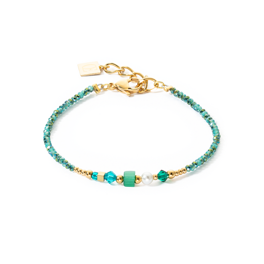 coeur de lion gold green bracelet