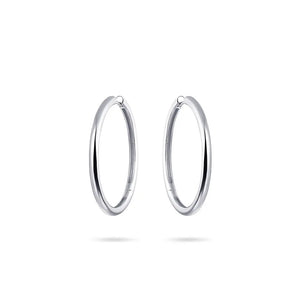 Extra large bold silver hoop earrings Jewellery Carathea
