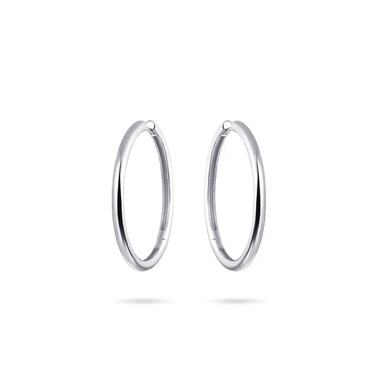 Extra large bold silver hoop earrings Jewellery Carathea