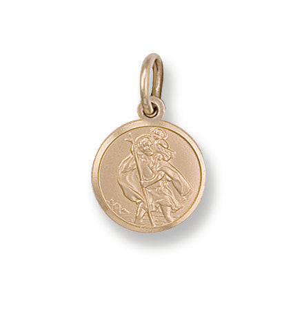 Heavy Gold St Christopher Pendant Hanron 