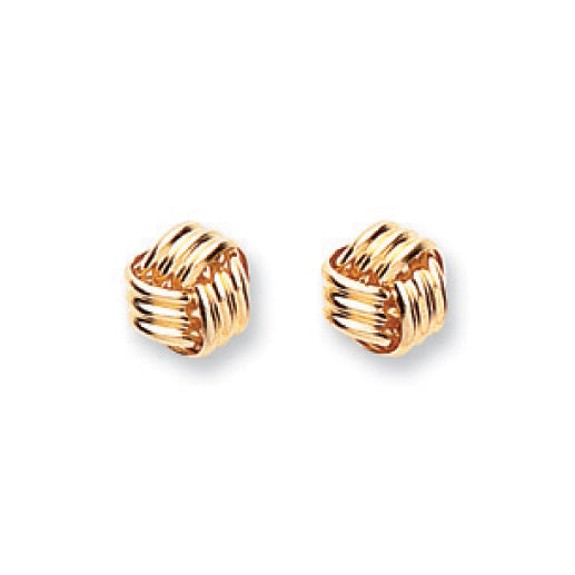 Gold Knot Stud Earrings Earrings Hanron