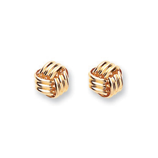 Gold Knot Stud Earrings Earrings Hanron 
