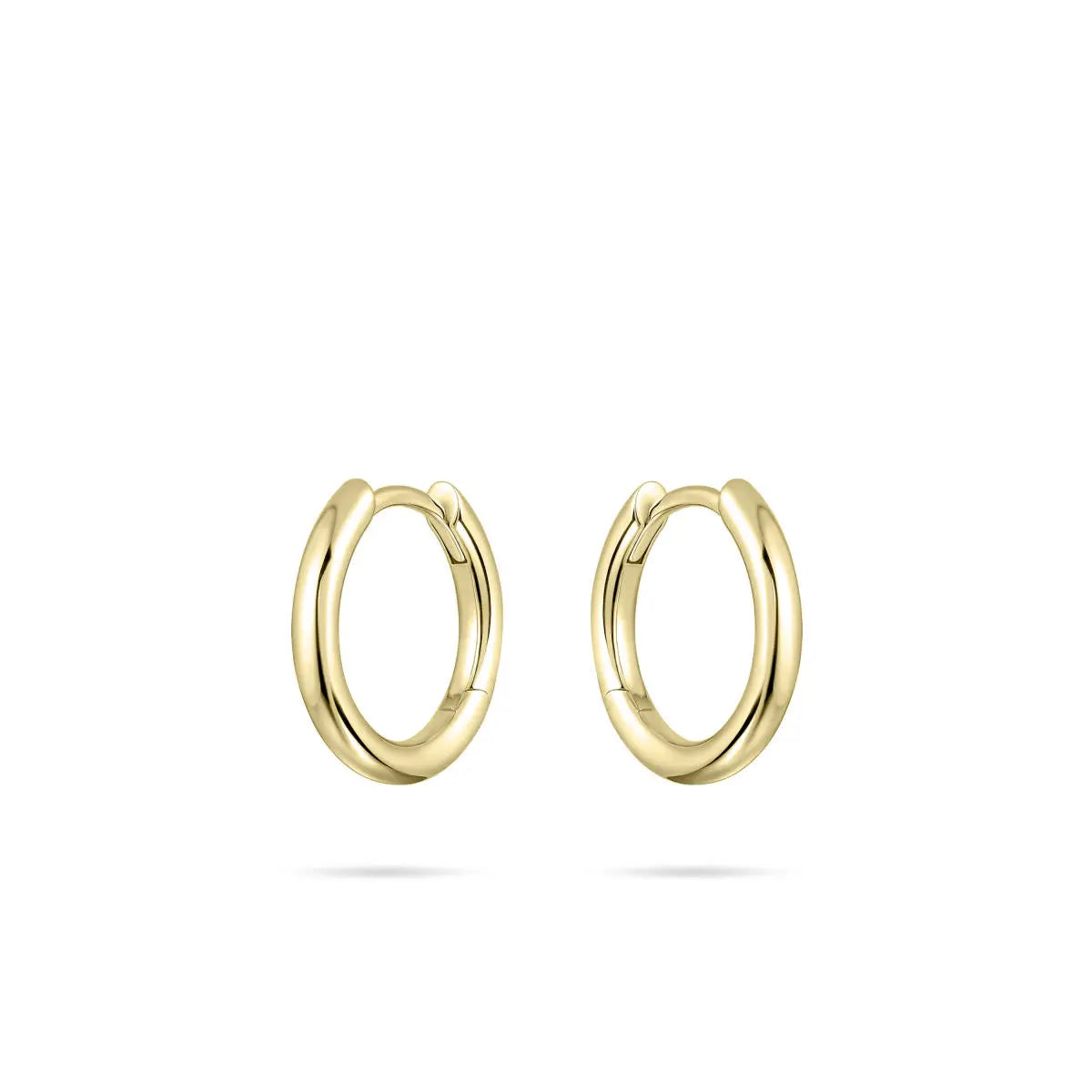 Gold Plated Silver Polished Hoop Earrings Earrings Gisser 