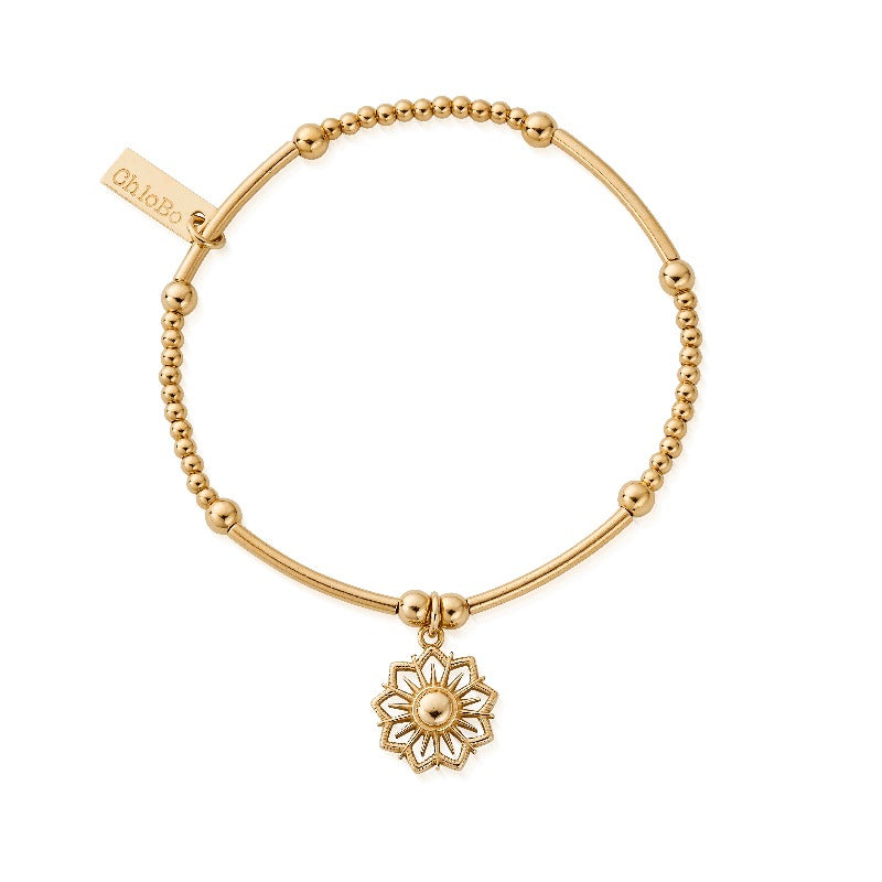 Chlobo Gold Cute Mini Sun Mandala Bracelet | Carathea