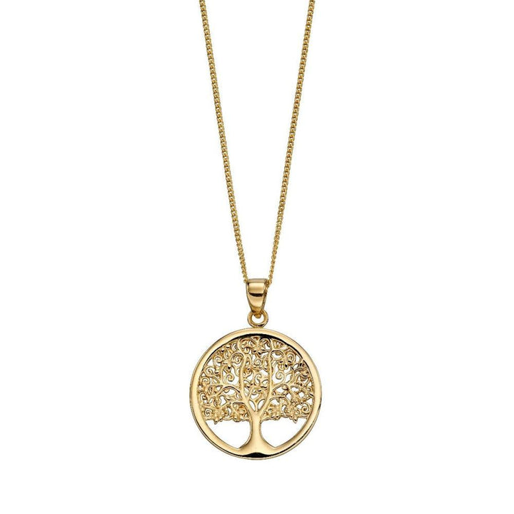9ct Gold Tree of Life Pendant Jewellery Carathea