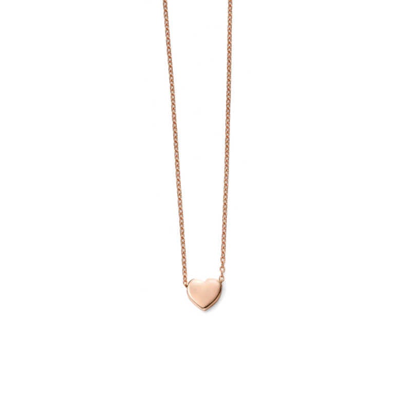 Heart Slider Necklace in Gold Vermeil Necklaces & Pendants Gecko