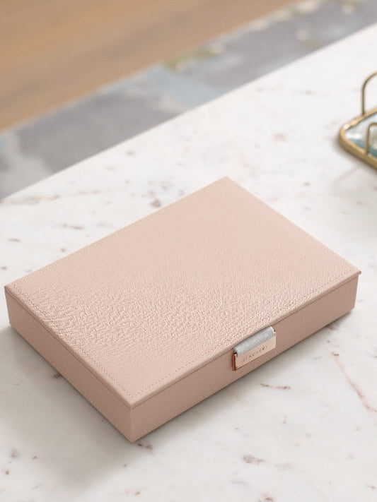 Stackers jewellery box lid in blush pink Carathea Jewellers