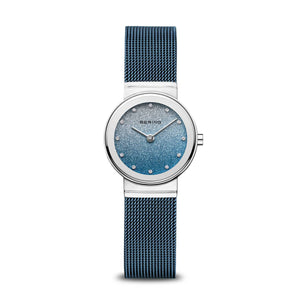 Bering Classic Ladies Watch in Blue Sparkle 10126-3073