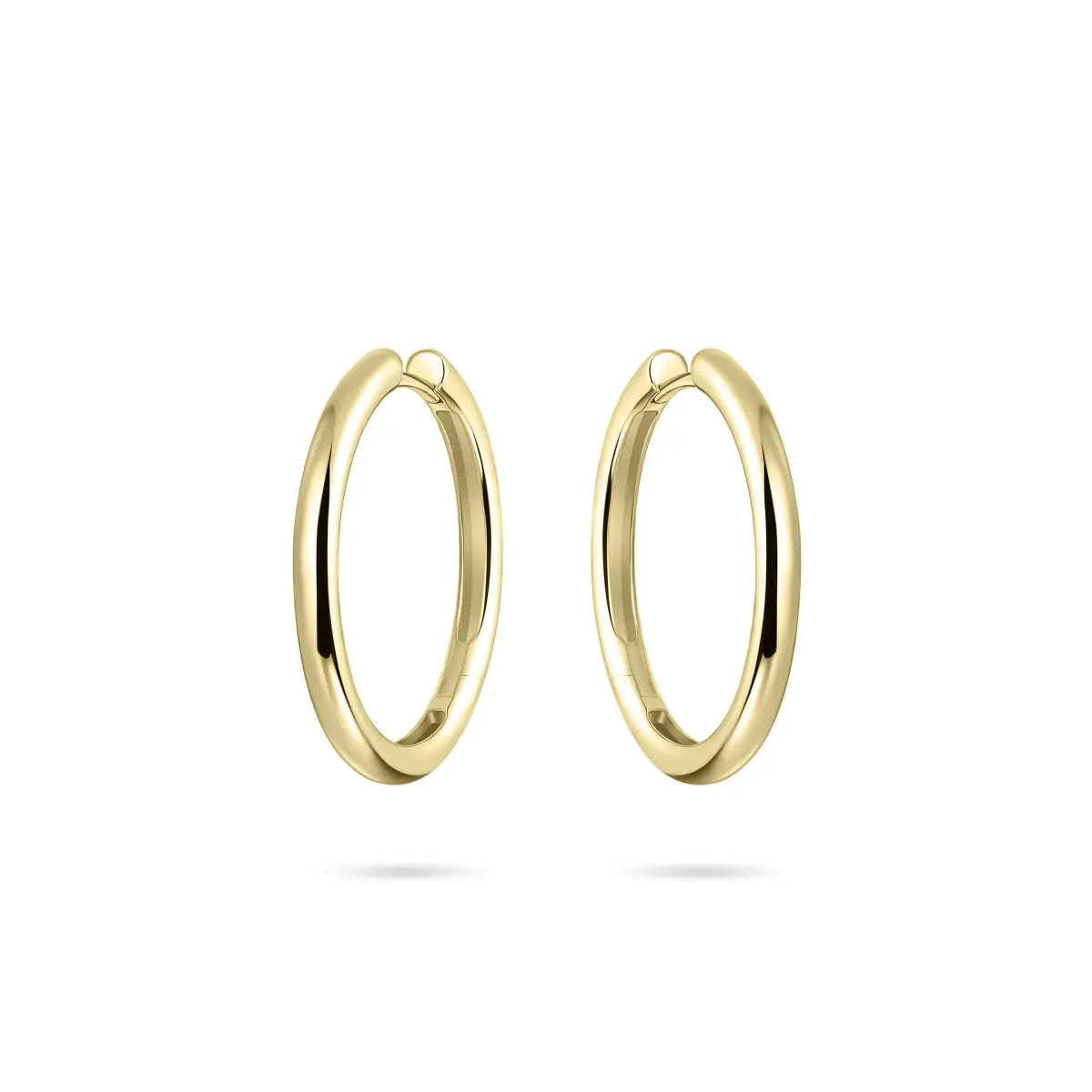 Large bold gold-plated silver hoop earrings Jewellery Carathea