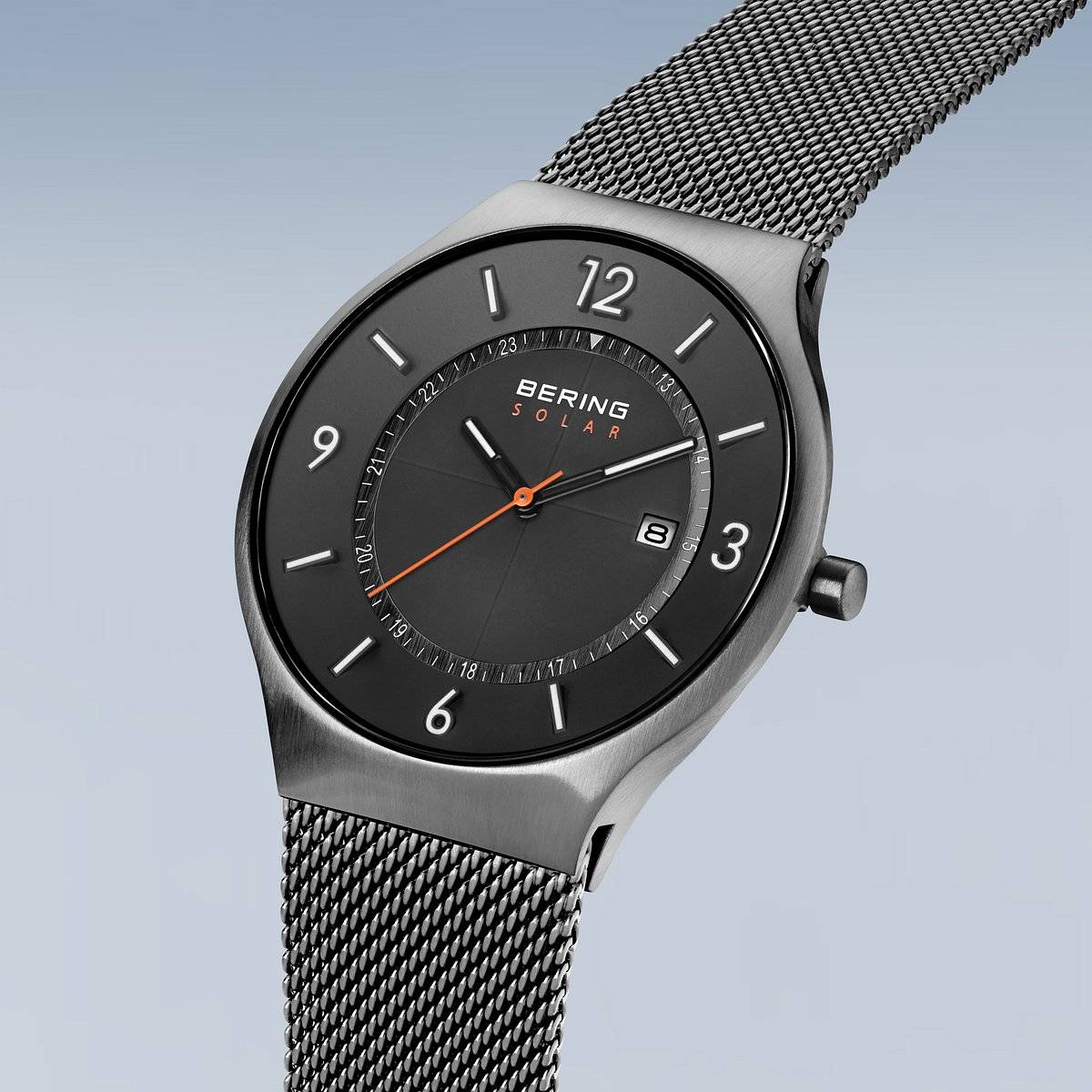 Bering Men's Grey Solar Watch 14441-377 Watches Bering 