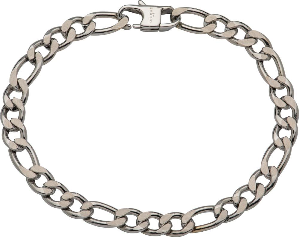 Men's Figaro Chain Bracelet in Steel Men's Bracelets Unique 