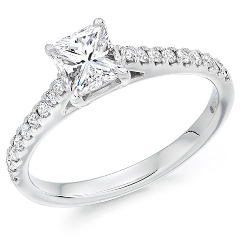 radiant cut diamond ring Carathea jewellers