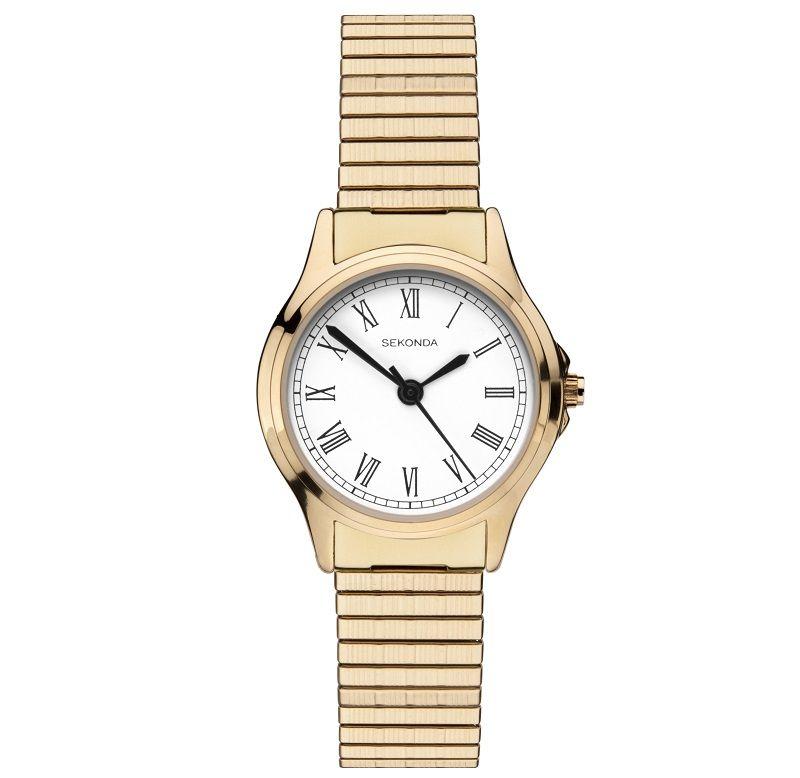 Sekonda Ladies Watch with Gold-Tone Expanding Strap 2702 Watches Carathea 
