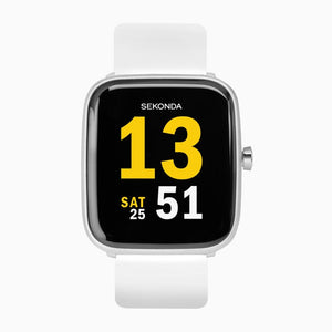Sekonda unisex Smartwatch with white silicone strap Smartwatches Carathea