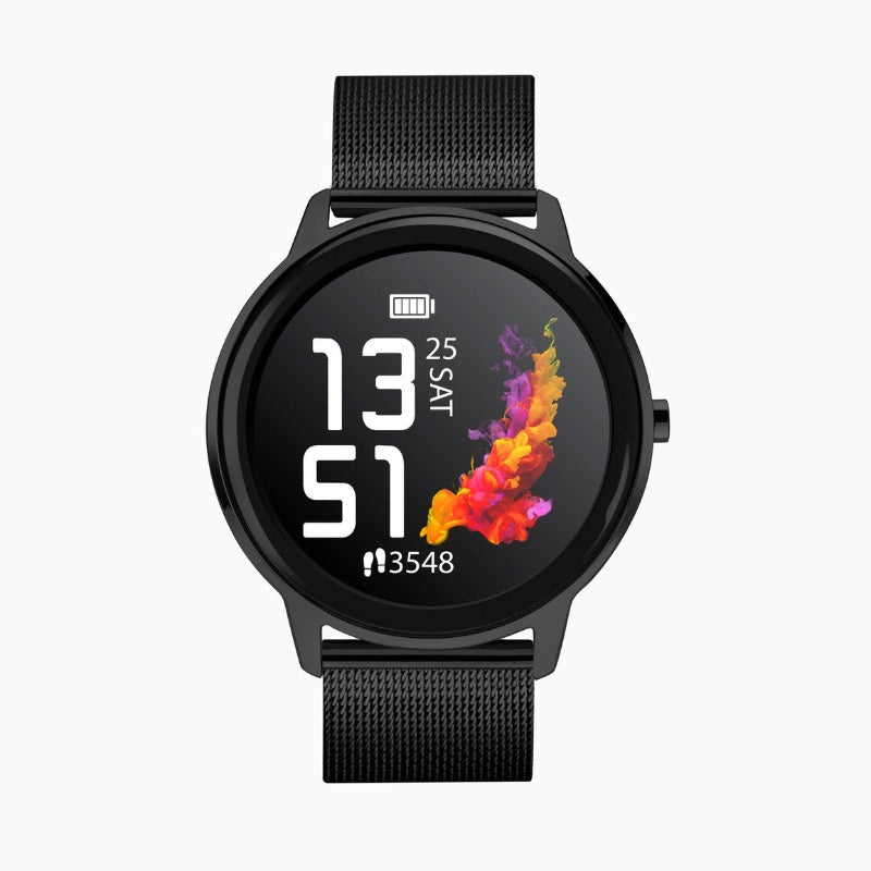Sekonda Unisex Black Smartwatch with mesh strap Smartwatches Carathea