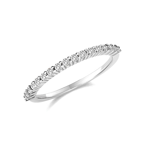 silver eternity ring with cz Carathea jewellers