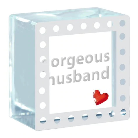 Spaceform Gorgeous Husband Text Token Giftware Spaceform